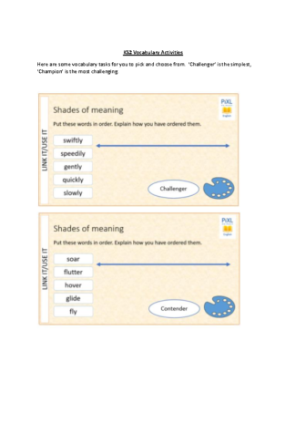 KS2 vocab