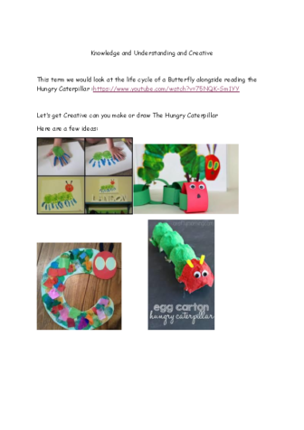 Hungry Caterpillar K and U and Creative