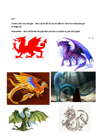 Art – create your own dragon