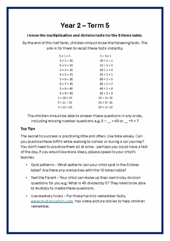 Year 2 T5