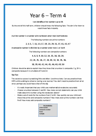 Year 6 T4