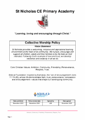 Collective Worship Policy