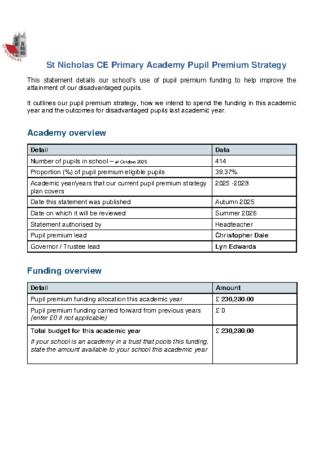 Pupil Premium Strategy 2025-26